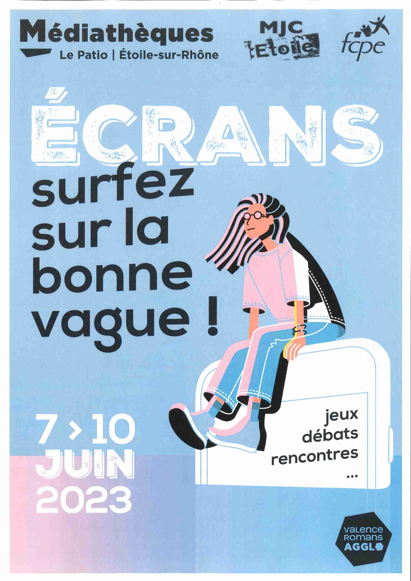 AFFICHE SURFEZ SUR LA BONNE VAGUE 