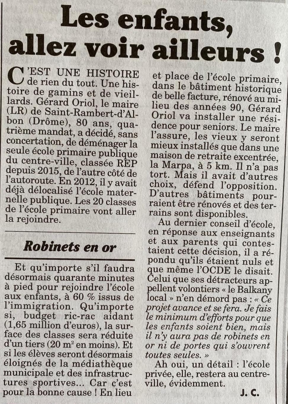 ARTICLE DE PRESSE LE CANARD ENCHAINE