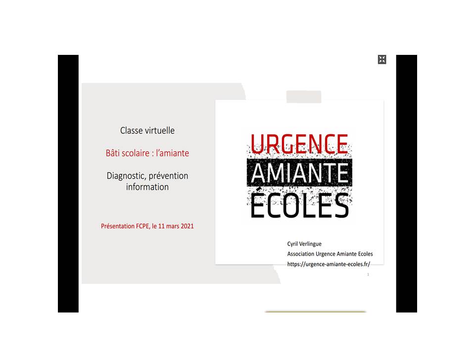 Urgence amiante école